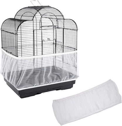Birdcage Nylon Mesh Net Cover Guard Pet Birds Parrot Cage Seed Catcher Soft by Unknown