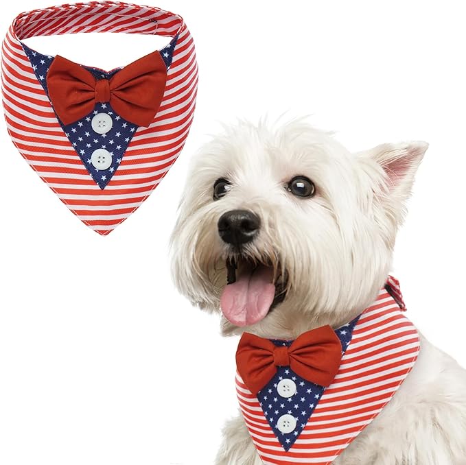 FUAMEY Dog Tuxedo American Flag by FUAMEY