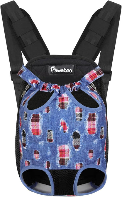 Pawaboo Pet Carrier Backpack, Adjustable Pet Front Cat Dog Carrier Backpack by Pawaboo