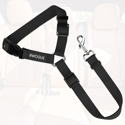 BWOGUE Pet Dog Cat Seat Belts, Car Headrest Restraint Adjustable Safety Leads - Image 2