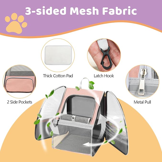 Cat Backpack Carrier Large Pet Backpack - Image 3
