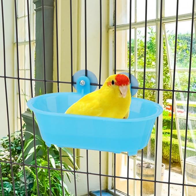 Hypeety Bird Bath with Mirror Portable Bird Bath Bird Bathroom - Image 5