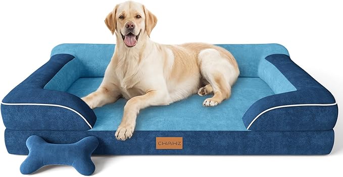 Jumbo Dog Bed for Extra Large Dogs, Orthopedic Dog Bed by CWAWZ