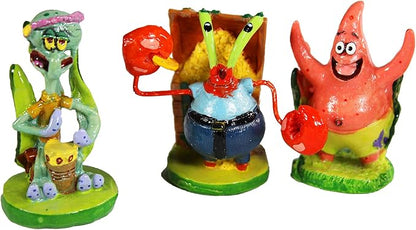 Penn-Plax Officially Licensed Spongebob 6 Piece Mini Aquarium Ornament Set – - Image 3