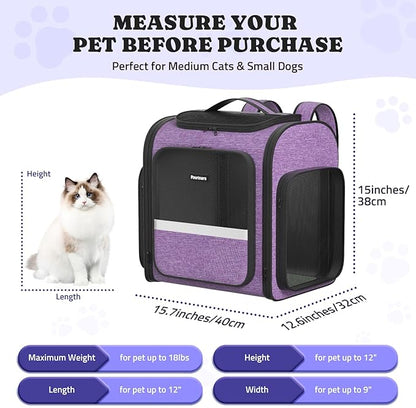 Pawtners Dog Carrier Backpacks Large Cat Backpack - Image 3