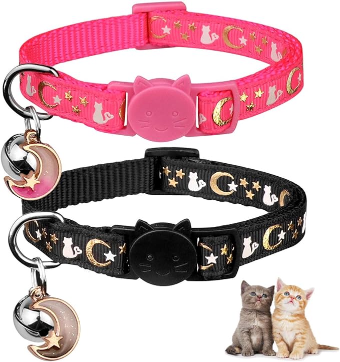 2PCS Breakaway Cat Collars by Baeuppit