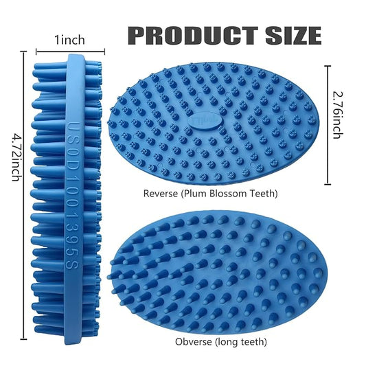 Dog Grooming Brush, Lilpep Pet Shampoo Bath Brush Soothing Massage Rubber Comb - Image 2