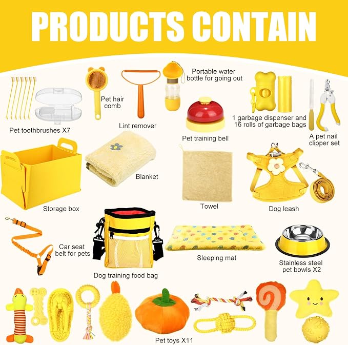 Abbylike 50 Pcs Puppy Supplies Starter Kit - Image 6