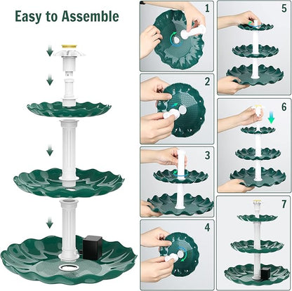 AISITIN 3 Tiered Bird Bath - Image 2