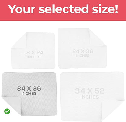 Utopia Bedding Washable Underpads 34" x 36", Waterproof Reusable Heavy - Image 4