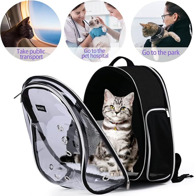 BAGLHER Cat Carrier Backpack Bubble - Image 7