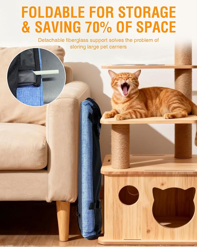 PETUX Large Pet Carrier for Large Cats ＆ Small Dogs - Image 7