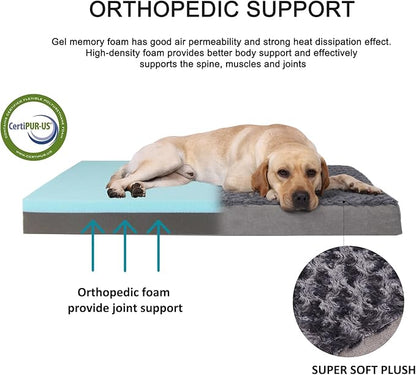 Orthopedic Memory Foam Dog Bed, Cooling Dog Beds - Image 2