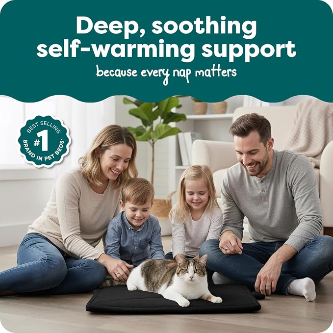 FurHaven ThermaNAP Self Warming Cat Mat, Dog Bed - Image 2