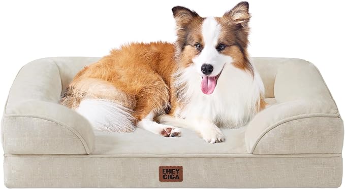 EHEYCIGA Orthopedic Dog Beds for Large Dogs, Waterproof Memory Foam Large Dog by EHEYCIGA