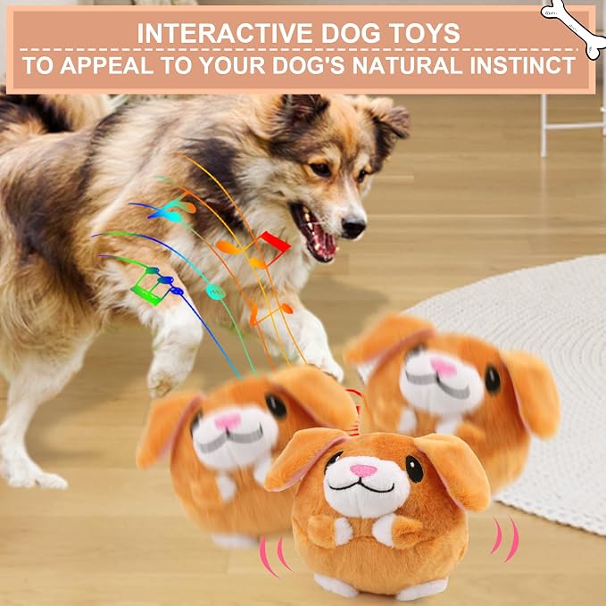 BABORUI Interactive Dog Toys Puppy, Jumping Squeaky Dog Toys - Image 2