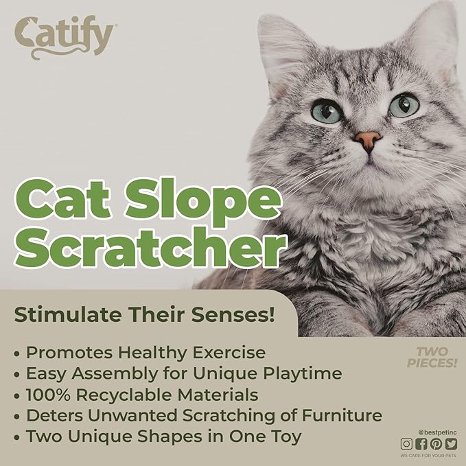 Best Pet Supplies Catify Cat Scratcher, Fun Interactive Scratchers, Claw Safe - Image 3