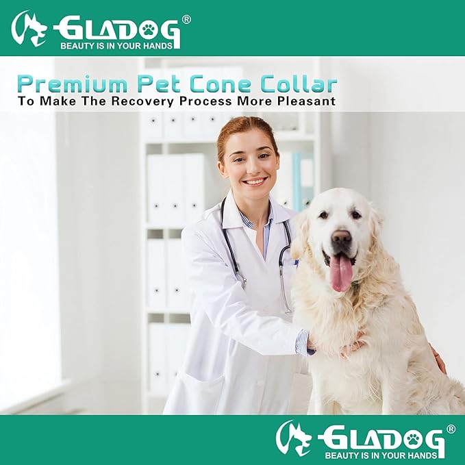 GLADOG Soft Dog Cone Collar, Dog Recovery Collar, Adjustable E-Collar - Image 6