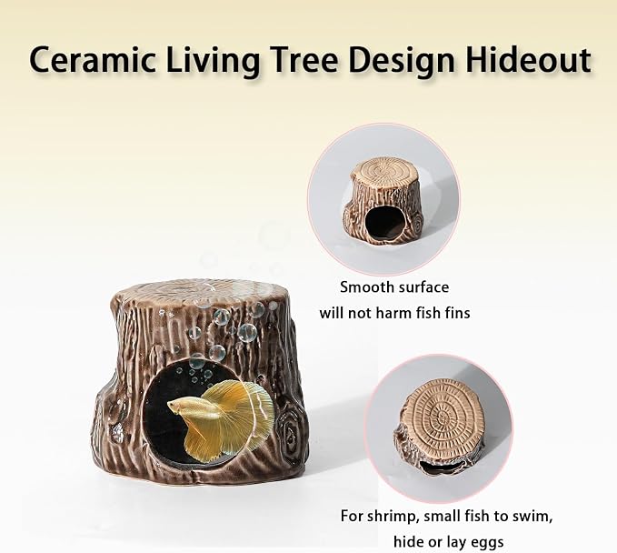 Aquarium Decor Cave Betta Fish Aquarium Accessories Ornaments Hiding Cave - Image 3