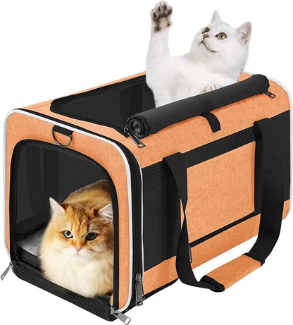 Large Cat Carry Bag, Soft Shell Shih-Tzu Pet Transport Crate, Big Bunny Rabbit by GAPZER
