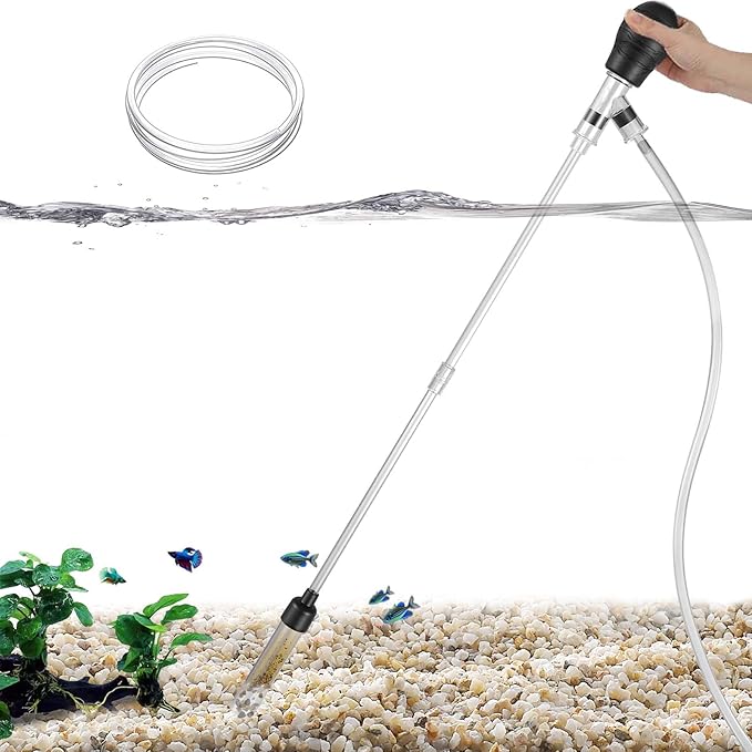 Carefree Fish Aquarium Small Gravel Cleaner 6Ft Hose Silicone Airbag Fish Tank by CarefreeFish