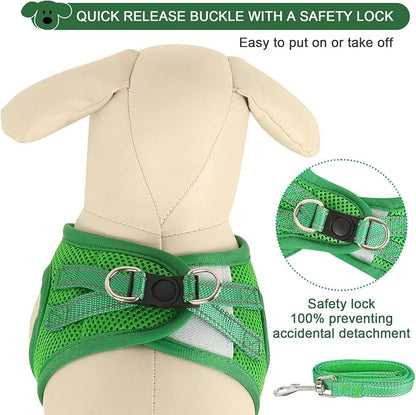 YIMEIS Dog Harness and Leash Set, No Pull Soft Mesh Pet Harness, Reflective - Image 2