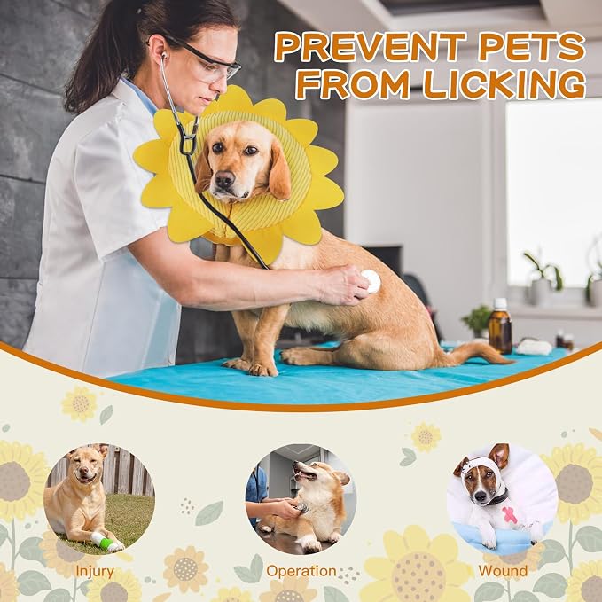 IEUUMLER Inflatable Recovery Dog Collar, Protective Donut Cone, Adjustable Soft - Image 7