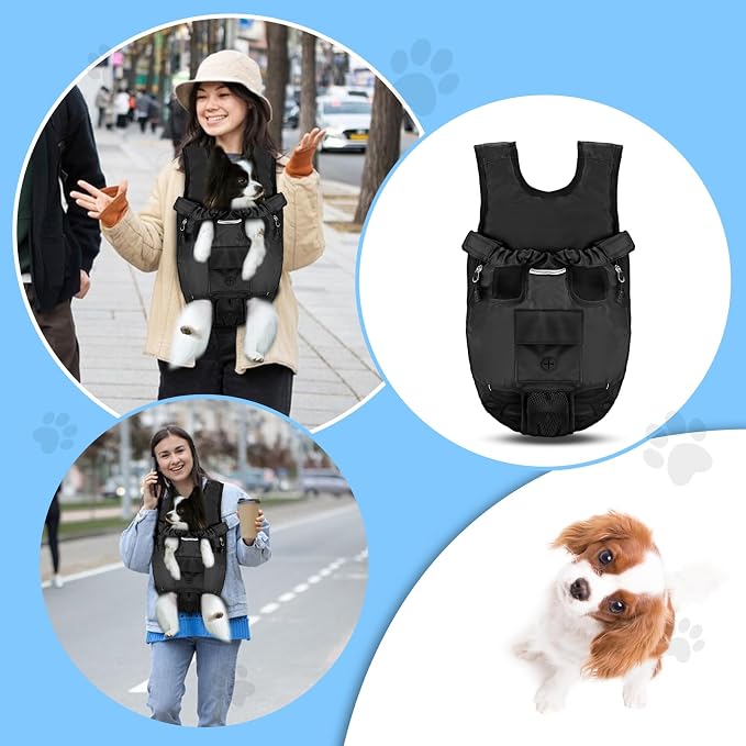 Petmolico Pet Dog Carrier Backpack, Adjustable Dog Legs-Out Front Backpack - Image 6