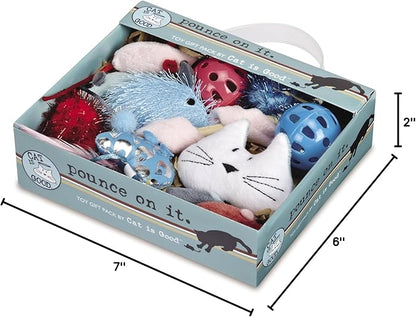 12-Piece Pounce Toy Gift Box – Pounce on It Assorted Toys Keep Cats and Kittens - Image 2