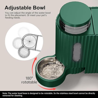 Gardner Pet Automatic Gravity Cat Food Feeder and Water Dispenser Stainless - Image 4
