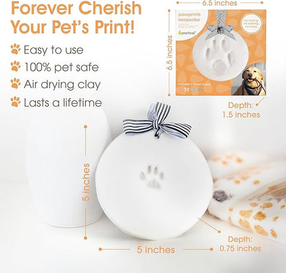 Pearhead Pet Paw Print Keepsake Ornament Kit, Memorial Clay Paw Impression - Image 3