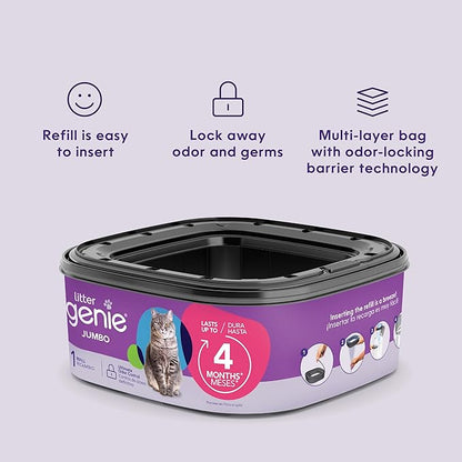 Litter Genie Refill Bags | Jumbo 6-Pack | Up to 4 Months of Supply in 1 - Image 5