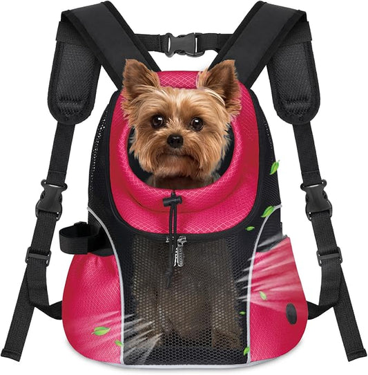 WOYYHO Pet Dog Carrier Backpack Small Dog Front Backpack Ventilated Mesh Dog by WOYYHO