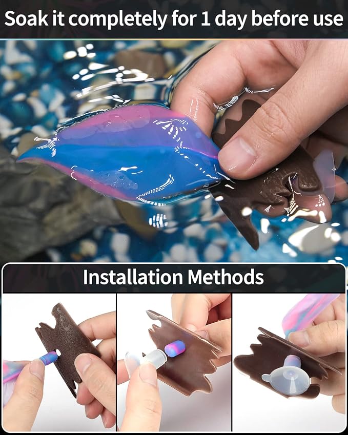 Uniclife Betta Leaf Hammock Soft Aquarium Rest Bed Fish Breeding Playing Pad - Image 6