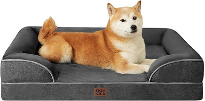 EHEYCIGA Orthopedic Dog Beds for Large Dogs, Waterproof Memory Foam Large Pet by EHEYCIGA