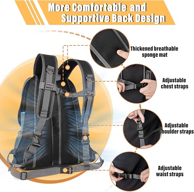 YUDODO Dog Front Carrier Backpack, Adjustable Breathable Pet Carrier - Image 5