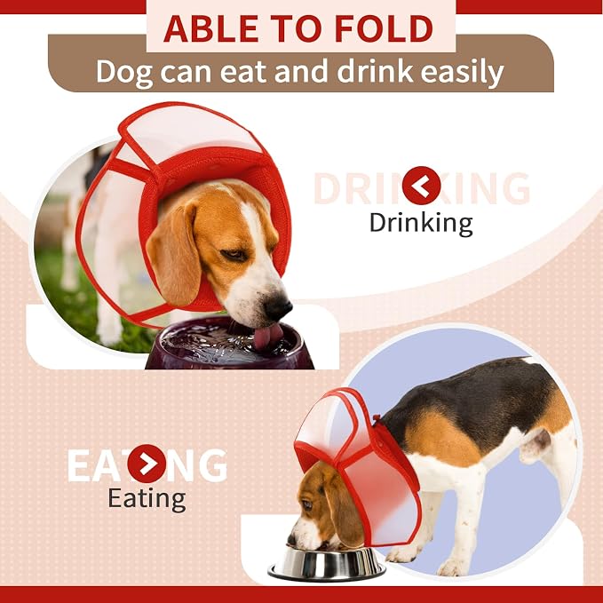 Allroaring Dog Cone Collar After Surgery, Soft Dog Cones - Image 3