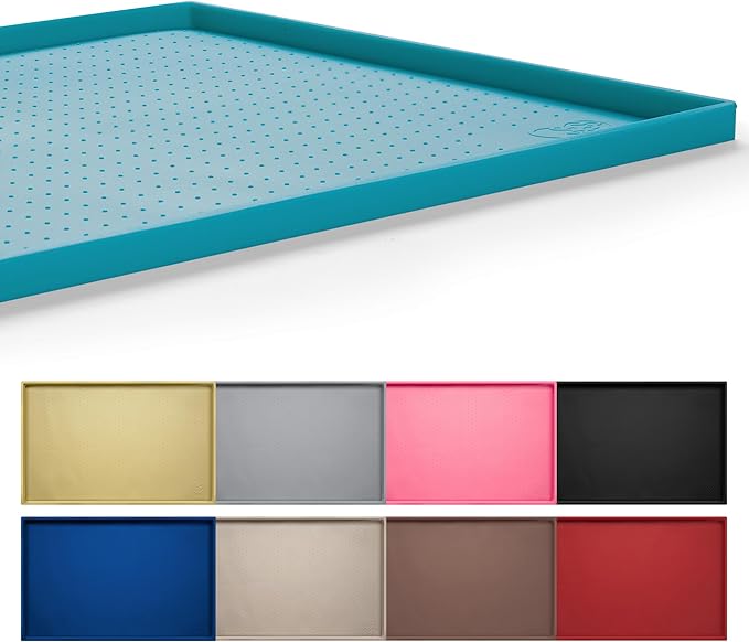 Hubulk Dog Feeding Mat, 100% Waterproof Food Grade Silicone Pet Food and Water by Hubulk