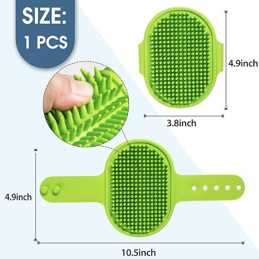 Dog Grooming Brush, Lilpep Pet Shampoo Bath Brush Soothing Massage Rubber Comb - Image 2