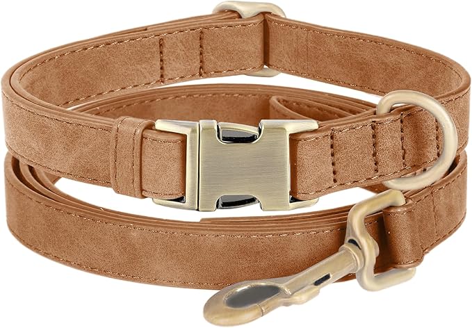 Genuine Leather Dog Collar by HOME