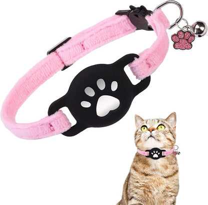 Airtag Cat Collar Breakaway, Cute GPS Cat Tracker Collars by DILLYBUD