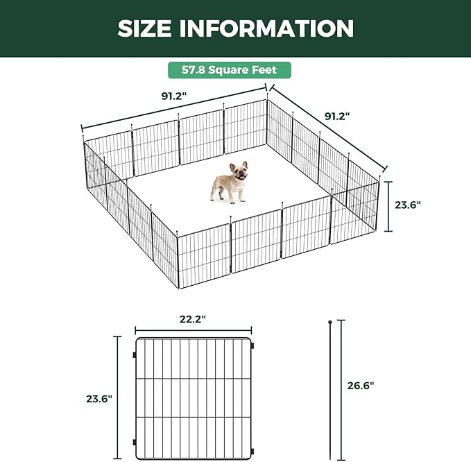 FXW MiniPaws Unleashed Dog Playpen, Expandable & Portable Design - Image 6