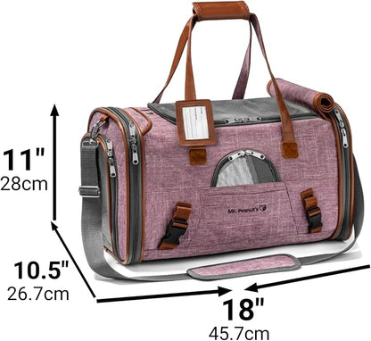 Mr. Peanut's Airline Approved Soft Sided Pet Carrier, Low Profile Gold Series - Image 7