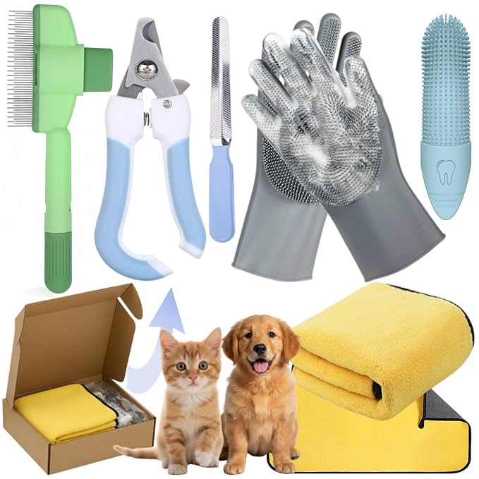 Cat Grooming Kit- 6PCS include Dog Brush by Unknown