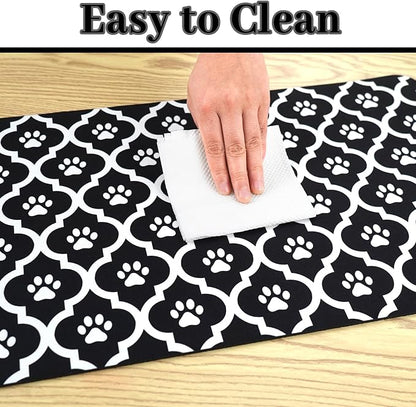 Dog Food Mat 24X32 Inch Pet Feeding Absorbent Mats - Image 6