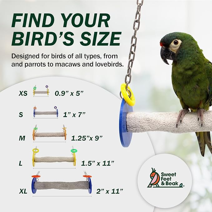 Sweet Feet and Beak Roll Bird Swing - Image 3