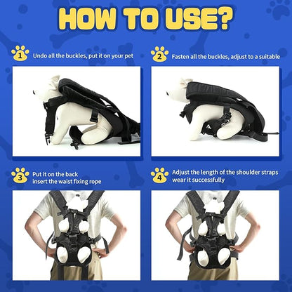 Dog Backpack Carrier, Legs-Out Front Carrier - Image 4