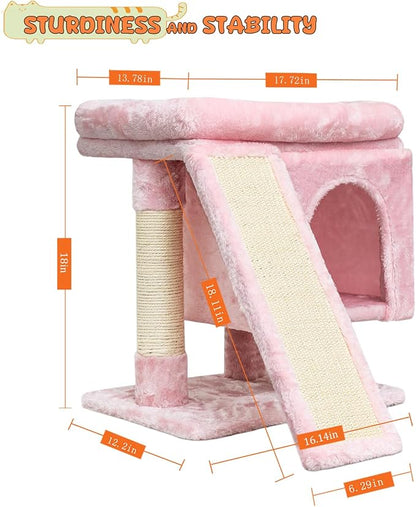 SYANDLVY Small Pink Cat Tree - Image 3