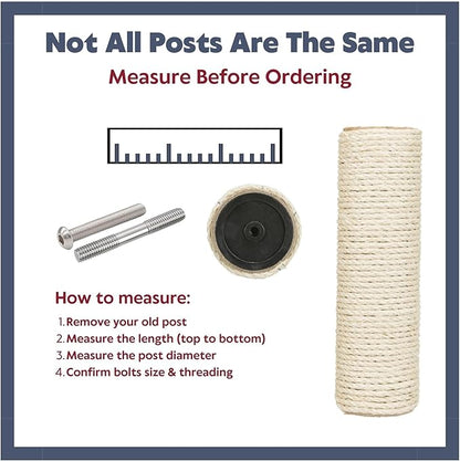 TRIXIE Replacement Sisal Post for Cat Scratching Posts, Backup Scratcher for - Image 5