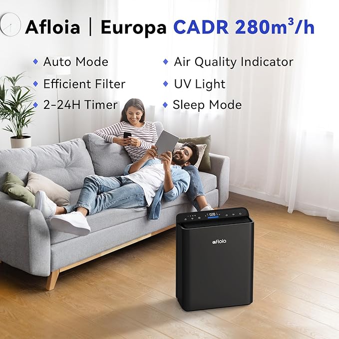 Afloia Air Purifiers for Bedroom Home Large Room Up to 2000Ft², 3-Stage - Image 3